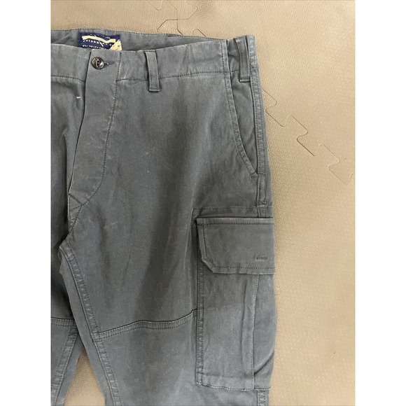 NWT Guideboat Pants Mens 32 Navy Cargo Outdoor Button Fly FS Benefits Charity - Picture 2 of 10